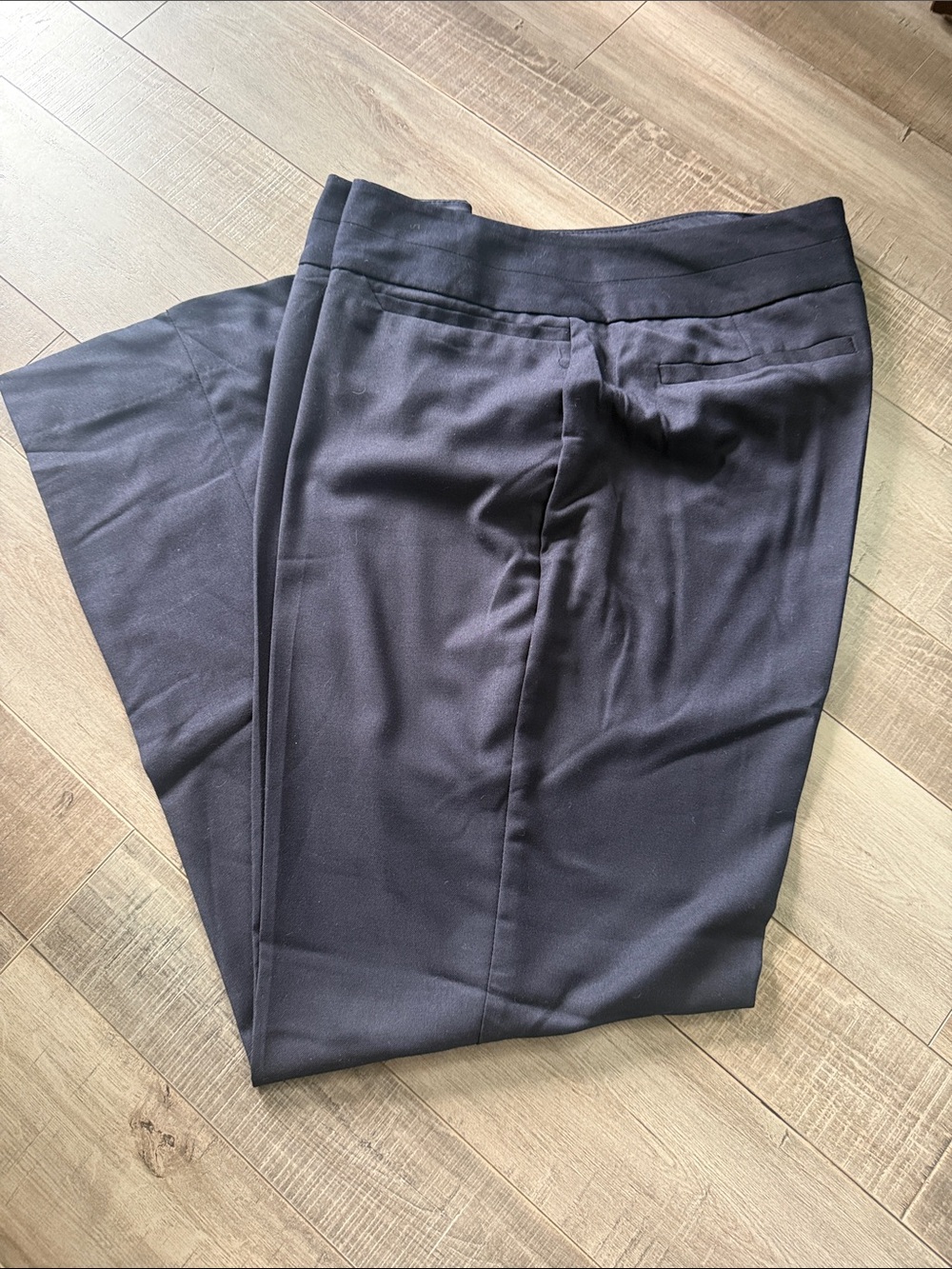 The Limited Navy Straight-Leg Dress Trousers